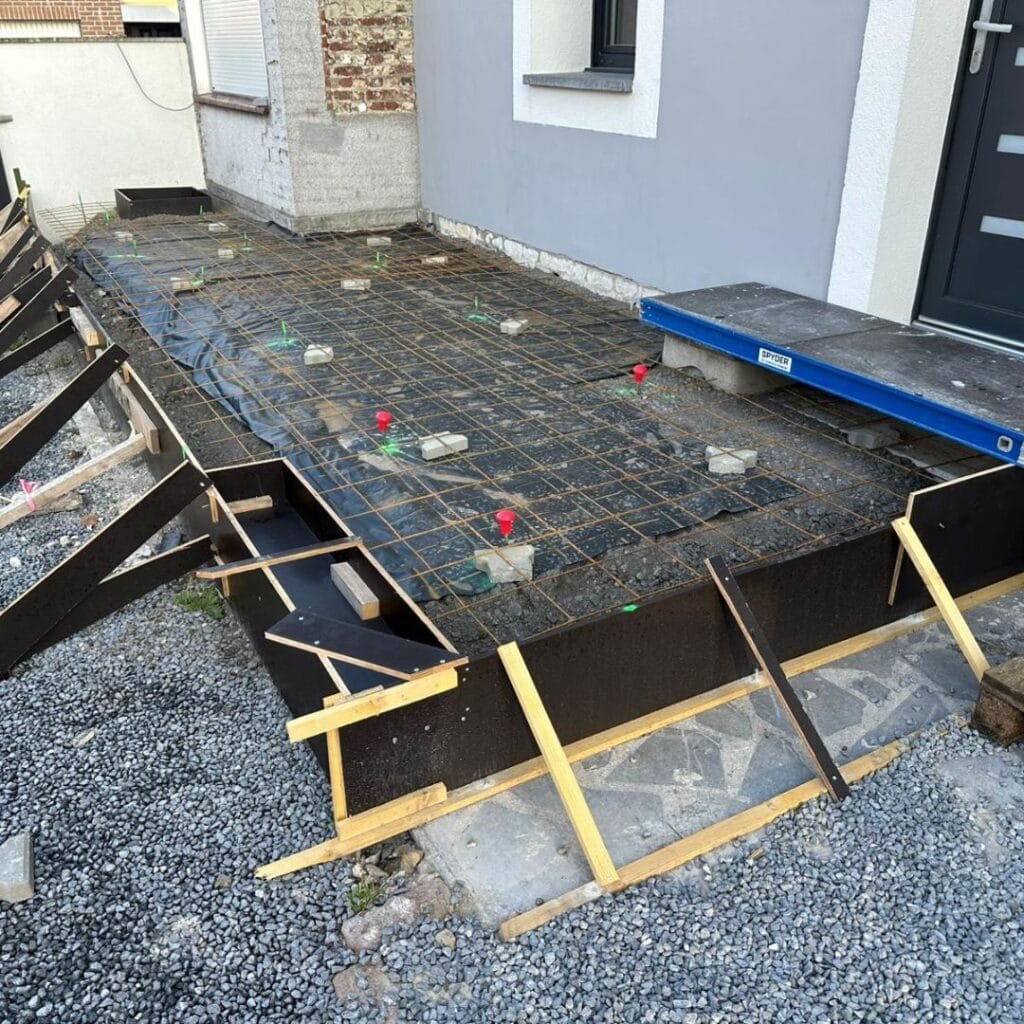 terrassement autour de moi